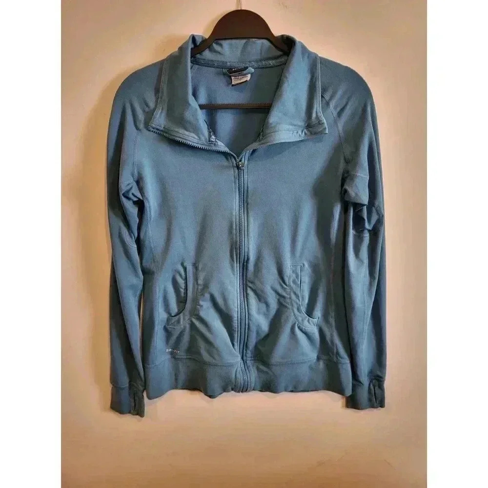 Nike Dri‎ Fit Teal Blue Jacket